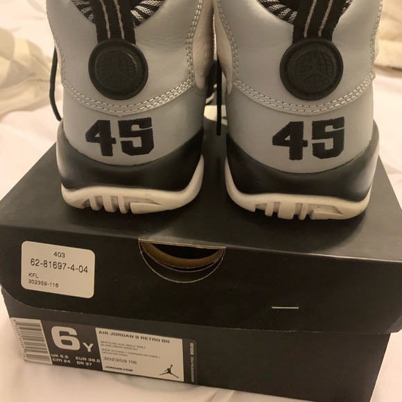 air jordan 9 retro barons size 6Y - Picture 3 of 5